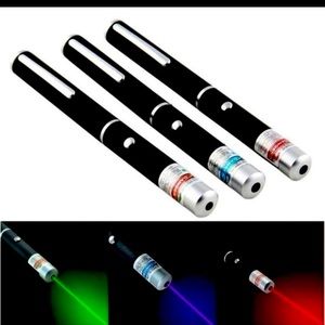 Red, blue and green high powered laser pointer.
